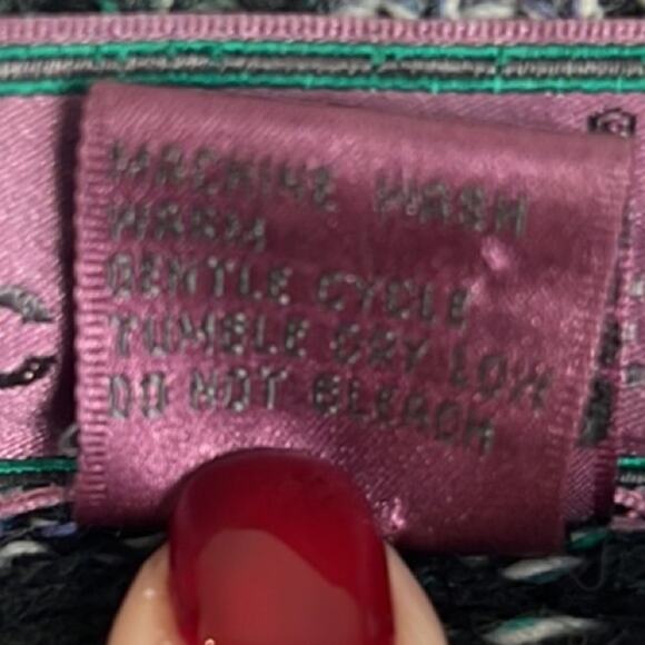 Vintage 90's Concrete Men's Sweater Abstract Knit Multicolor 3-D. Pattern Size L - Picture 9 of 10